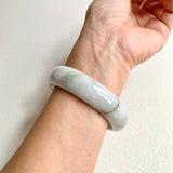 58.6mm A-Grade Natural Lavender Green Modern Round Bangle No. 600163