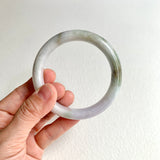 58.6mm A-Grade Natural Lavender Green Modern Round Bangle No. 600163