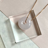 A-Grade Natural Lilac Jadeite Bagel Piece No. 172487