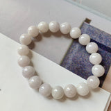 10.3mm A-Grade Natural Lavender Yellow Jadeite Beaded Bracelet No. 190530