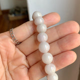 10.3mm A-Grade Natural Lavender Yellow Jadeite Beaded Bracelet No. 190530