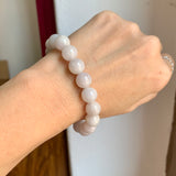 10.3mm A-Grade Natural Lavender Yellow Jadeite Beaded Bracelet No. 190530