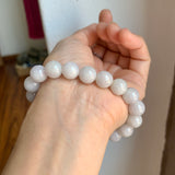 10.3mm A-Grade Natural Lavender Yellow Jadeite Beaded Bracelet No. 190530