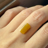 2.12 cts A-Grade Natural Yellow Jadeite Saddle No.130502