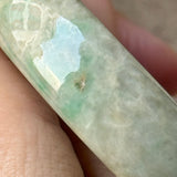 54.6mm A-Grade Natural Green Yellow Jadeite Modern Round Bangle No.151826