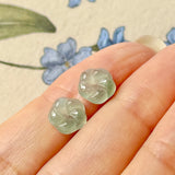 2.76cts Icy A-Grade Natural Frangipani Jadeite Pair No.180875
