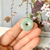 A-Grade Natural Green Jadeite Donut No.171685