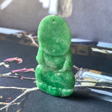 A-Grade Natural Imperial Green Jadeite Goddess of Mercy Pendant No.170801