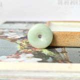 A-Grade Natural Moss On Snow Jadeite Donut No.172503