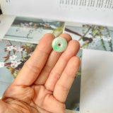 A-Grade Natural Moss On Snow Jadeite Donut No.172503