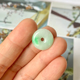 A-Grade Natural Moss On Snow Jadeite Donut No.172503