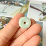 A-Grade Natural Moss On Snow Jadeite Donut No.172503