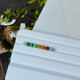 A-Grade Natural Rainbow Jadeite Beads Set No.173013