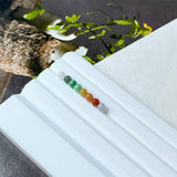 A-Grade Natural Rainbow Jadeite Beads Set No.173013