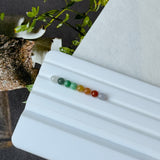 A-Grade Natural Rainbow Jadeite Beads Set No.173013