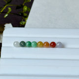 A-Grade Natural Rainbow Jadeite Beads Set No.173013