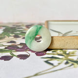 A-Grade Natural Floral Jadeite Donut  No.172505
