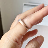 16.1mm Icy A-Grade Natural Pink Jadeite Saddle Loaf Ring No.162656