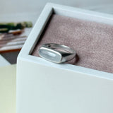 16.1 mm Icy A-Grade Natural Jadeite Saddle Loaf Ring No.162658