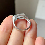 16.1 mm Icy A-Grade Natural Jadeite Saddle Loaf Ring No.162658