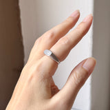 16.1 mm Icy A-Grade Natural Jadeite Saddle Loaf Ring No.162658