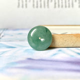 A-Grade Natural Bluish Green Jadeite Donut No.172507
