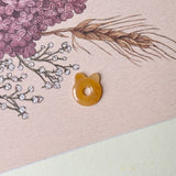 SOLD OUT: Icy A-Grade Natural Yellow Jadeite Little Kitten Pendant No.172685