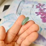 A-Grade Natural Bluish Green Jadeite Donut No.172507