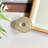 A-Grade Natural Light Brown Jadeite Donut No.172508