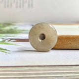 A-Grade Natural Light Brown Jadeite Donut No.172508