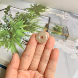 A-Grade Natural Light Brown Jadeite Donut No.172508