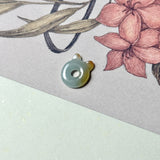Icy A-Grade Natural Tri-Colour Jadeite Little Kitten Pendant No.172688