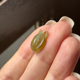 Icy A-Grade Natural Tri-Colour Jadeite Little Kitten Pendant No.172689