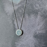 Icy A-Grade Jadeite Donut (Silk) Pendant No.172102