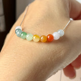SOLD OUT: A-Grade Natural Rainbow Jadeite Mini Beads Set No.172692