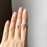 15.1mm A-Grade Natural Lavender Jadeite Joseon Ring (Moss On Snow Sakura Flower) No.162662