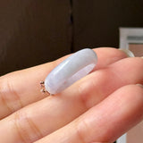 15.1mm A-Grade Natural Lavender Jadeite Joseon Ring (Moss On Snow Sakura Flower) No.162662