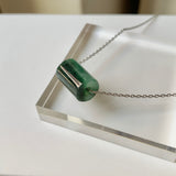 SOLD OUT: A-Grade Natural Bluish Green Jadeite Barrel No. 172529