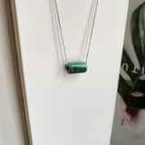 SOLD OUT: A-Grade Natural Bluish Green Jadeite Barrel No. 172529