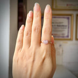 16.8mm A-Grade Natural Pink Heart Jadeite Ring No.162660