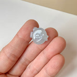A-Grade Bluish Floral Jadeite Puffer Fish Pendant No. 172569