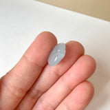A-Grade Bluish Floral Jadeite Puffer Fish Pendant No. 172569