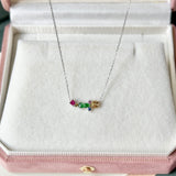 Icy Hulu Jadeite Lucky Charm Necklace No. 173025