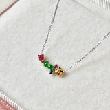 Icy Hulu Jadeite Lucky Charm Necklace No. 173025