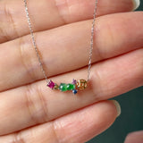 Icy Hulu Jadeite Lucky Charm Necklace No. 173025