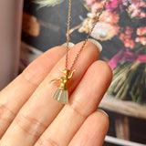 Icy A-Grade Jadeite Ballerina Pendant No.171126