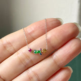 Icy Hulu Jadeite Lucky Charm Necklace No. 173025