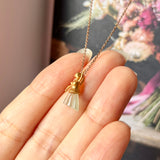 Icy A-Grade Jadeite Ballerina Pendant No.171126