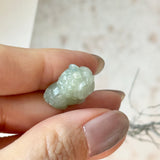 A-Grade Natural Light Green Jadeite Ancient Lion Pendant No.172706