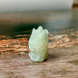 A-Grade Natural Light Green Jadeite Ancient Lion Pendant No.172706